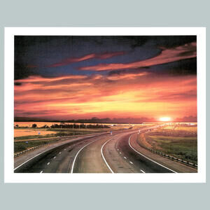 #0272  Sunset Highway 4x6 Version Glossy Photo Fast Ship